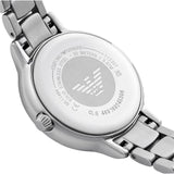 Emporio Armani Cleo Crystals Mother Of Pearl Dial Silver Steel Strap Watch For Women - AR11484 Authentic Buy Shop Now