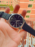 Emporio Armani Claudio Chronograph Black Dial Black Leather Strap Watch For Men - AR11542 Authentic Buy Shop Now