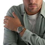 Emporio Armani Claudio Green Dial Silver Steel Strap Watch for Men - AR11575 Authentic Buy Shop Now