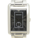 Emporio Armani Classic Analog Black Dial Silver Steel Strap Watch For Men - AR1608 Authentic Buy Shop Now