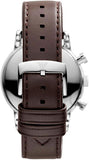 Emporio Armani Classic Chronograph Brown Dial Brown Leather Strap Watch For Men - AR1734 Authentic Buy Shop Now
