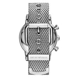 Emporio Armani Classic Chronograph Black Dial Silver Mesh Bracelet Watch For Men - AR1808 Authentic Buy Shop Now
