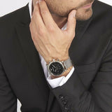 Emporio Armani Classic Chronograph Black Dial Silver Mesh Bracelet Watch For Men - AR1808 Authentic Buy Shop Now
