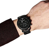 Emporio Armani Luigi Chronograph Black Dial Black Stainless Steel Watch For Men - AR1895 Authentic Buy Shop Now
