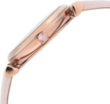 Emporio Armani Gianni T Bar Mother Of Pearl Pink Dial Pink Leather Strap Watch For Women - AR1958 Authentic Buy Shop Now