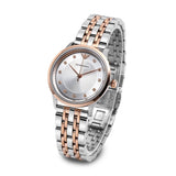 Emporio Armani Alpha Silver Dial Two Tone Steel Strap Watch for Women - AR1962 Authentic Buy Shop Now