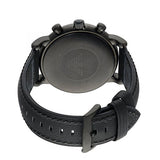 Emporio Armani Luigi Chronohraph Black Dial Black Leather Strap Watch For Men - AR1970 Authentic Buy Shop Now