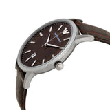 Emporio Armani Renato Classic Brown Dial Brown Leather Strap Watch For Men - AR2413 Authentic Buy Shop Now