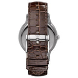 Emporio Armani Classic Quartz Brown Dial Brown Leather Strap Watch For Men - AR2427 Authentic Buy Shop Now