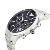 Emporio Armani Classic Chronograph Black Dial Silver Steel Strap Watch For Men - AR2434 Authentic Buy Shop Now