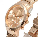 Emporio Armani Classic Rose Gold Chronograph Steel Strap Watch For Men - AR2452 Authentic Buy Shop Now