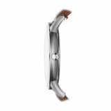 Emporio Armani Renato Silver Dial Brown Leather Strap Watch For Men - AR2463 Authentic Buy Shop Now