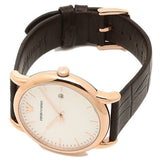 Emporio Armani Luigi White Dial Brown Leather Strap Watch For Men - AR2502 Authentic Buy Shop Now