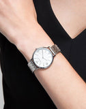 Emporio Armani Kappa Mother of Pearl Dial Silver Steel Watch For Women - AR2507 Authentic Buy Shop Now