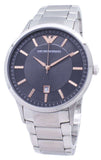 Emporio Armani Renato Quartz Grey Dial Silver Steel Strap Watch For Men - AR2514 Authentic Buy Shop Now
