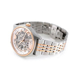 Emporio Armani Meccanico White Dial Two Tone Stainless Steel Watch For Men - AR60002 Authentic Buy Shop Now