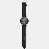 Emporio Armani Meccanico Skeleton Automatic Black Dial Black Leather Strap Watch for Men - AR60038 Authentic Buy Shop Now