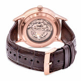Emporio Armani Meccanico Automatic Silver Dial Brown Leather Strap Watch For Men - AR60039 Authentic Buy Shop Now