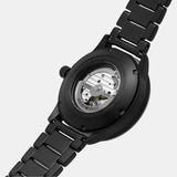 Emporio Armani Meccanico Automatic Black Dial Black Steel Strap Watch For Men - AR60054 Authentic Buy Shop Now