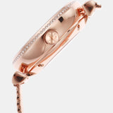 Emporio Armani Meccanico Automatic White Dial Rose Gold Mesh Strap Watch For Women - AR60063 Authentic Buy Shop Now