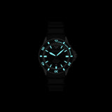 Emporio Armani Sea Explorer Automatic Black Dial Black Silicone Strap Watch For Men - AR60078 Authentic Buy Shop Now