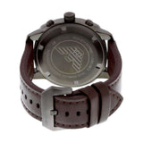 Emporio Armani Delta Chronograph Brown Dial Brown Leather Strap Dial Watch For Men - AR6055 Authentic Buy Shop Now
