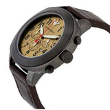 Emporio Armani Delta Chronograph Brown Dial Brown Leather Strap Dial Watch For Men - AR6055 Authentic Buy Shop Now