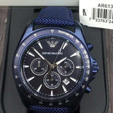 Emporio Armani Sportivo Chronograph Blue Dial Blue Nylon Strap Watch for Men - AR6132 Authentic Buy Shop Now