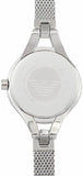 Emporio Armani Classic Quartz Black Dial Silver Steel Strap Watch For Women - AR7328 Authentic Buy Shop Now
