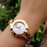 Emporio Armani Chiara Silver Dial Gold Steel Strap Watch for Women - AR7363 Authentic Buy Shop Now