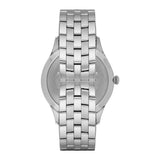 Emporio Armani Kappa Quartz Blue Dial Silver Steel Strap Watch For Men - AR80010 Authentic Buy Shop Now