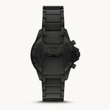 Emporio Armani Diver Chronograph Black Dial Black Steel Strap Watch For Men - AR80050 Authentic Buy Shop Now