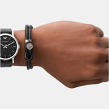Emporio Armani Classic Quartz Grey Dial Grey Leather Strap Watch For Men - AR1730 Authentic Buy Shop Now