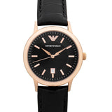 Emporio Armani Classic Black Dial Black Leather Strap Watch For Women - AR9022 Authentic Buy Shop Now