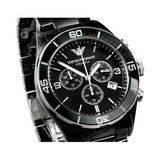 Emporio Armani Black Ceramic Chronograph Black Dial Watch For Men - AR1421 Authentic Buy Shop Now