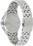 Citizen Eco Drive Chronograph Black Dial Silver Steel Strap Watch For Men - AT2140-55E Authentic Buy Shop Now