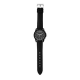 Armani Exchange Outerbanks Chronograph Black Dial Black Silicone Strap Watch For Men - AX1326 Authentic Buy Shop Now
