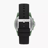 Armani Exchange Outerbanks Chronograph Grey Dial Grey Silicone Strap Watch For Men - AX7123 Authentic Buy Shop Now