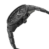 Armani Exchange Banks Chronograph Black Dial Black Steel Strap Watch For Men - AX1722 Authentic Buy Shop Now