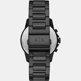 Armani Exchange Banks Chronograph Black Dial Black Steel Strap Watch For Men - AX1722 Authentic Buy Shop Now