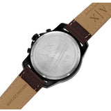 Armani Exchange Outerbanks Chronograph Black Dial Brown Leather Strap Watch For Men - AX1732 Authentic Buy Shop Now