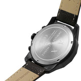 Armani Exchange Outerbanks Chronograph Black Dial Brown Leather Strap Watch For Men - AX1732 Authentic Buy Shop Now