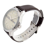 Armani Exchange Whitman Silver Dial Brown Leather Strap Watch For Men - AX2100 Authentic Buy Shop Now
