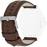 Armani Exchange Whitman Silver Dial Brown Leather Strap Watch For Men - AX2100 Authentic Buy Shop Now