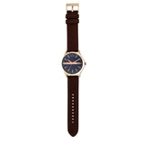 Armani Exchange Hampton Chronograph Blue Dial Brown Leather Strap Watch For Men - AX2172 Authentic Buy Shop Now