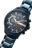 Armani Exchange Hampton Chronograph Blue Dial Blue Steel Strap Watch For Men - AX2430 Authentic Buy Shop Now