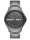 Armani Exchange Hampton Chronograph Grey Dial Grey Steel Strap Watch For Men - AX2135 Authentic Buy Shop Now