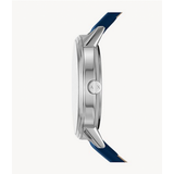 Armani Exchange Cayde Chronograph Blue Dial Blue Leather Strap Watch for Men - AX2746 Authentic Buy Shop Now