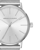 Armani Exchange Lola Analog Silver Dial Silver Mesh Strap Watch For Women - AX5535 Authentic Buy Shop Now