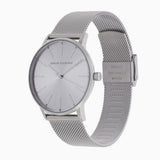 Armani Exchange Lola Analog Silver Dial Silver Mesh Strap Watch For Women - AX5535 Authentic Buy Shop Now